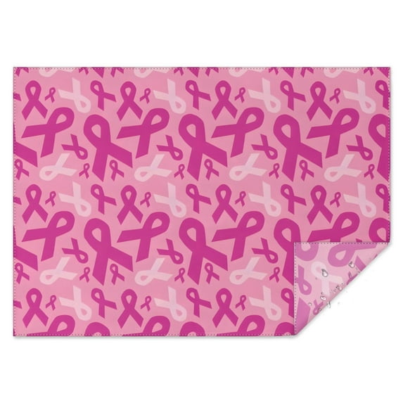 Pink Breast Cancer Rectangle Tablecloth 60"x84",Waterproof Polyester Rectangle Table Cloth, Wipeable Spillproof Polyester Tablecloth for Dining, Camping, Indoor and Outdoor
