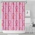 thumbnail image 1 of Pink Breast Cancer Ribbon Floral Pattern Shower Curtain 72"x84" ,Bathroom Decorative Shower Curtains Set with 12 Hooks,Modern Waterproof Washable Shower Curtain, 1 of 6