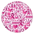 thumbnail image 1 of Pink Breast Cancer Round Fitted Tablecloth with Elastic Edge,Dining Table Cover Waterproof,Outdoor Round Tablecloth for Camping,Dining,Indoor and Outdoor, 1 of 7