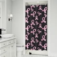 thumbnail image 1 of Pink Breast Cancer Shower Curtain 36"x72" ,Bathroom Decorative Shower Curtains Set with 12 Hooks,Modern Waterproof Washable Shower Curtain, 1 of 6