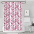 thumbnail image 1 of Pink Breast Cancer Shower Curtain 72"x72" ,Bathroom Decorative Shower Curtains Set with 12 Hooks,Modern Waterproof Washable Shower Curtain, 1 of 6