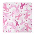 thumbnail image 1 of Pink Breast Cancer Square Fitted Tablecloth with Elastic Edge,Square Table Cover,Washable Elastic Table Cover for Home Kitchen Party Decor 34"x34", 1 of 6