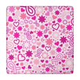 thumbnail image 1 of Pink Breast Cancer Square Fitted Tablecloth with Elastic Edge,Square Table Cover,Washable Elastic Table Cover for Home Kitchen Party Decor 34"x34", 1 of 6