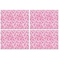 thumbnail image 1 of Pink Breast Cancer Summer Placemats Table Placemats Set Of 4-Linen Kitchen Washable Placemats Table Mats 11.8"x17.7" Non-Slip Heat Resistant, 1 of 6