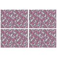 thumbnail image 1 of Pink Breast Cancer Summer Placemats Table Placemats Set Of 4-Linen Kitchen Washable Placemats Table Mats 11.8"x17.7" Non-Slip Heat Resistant, 1 of 6