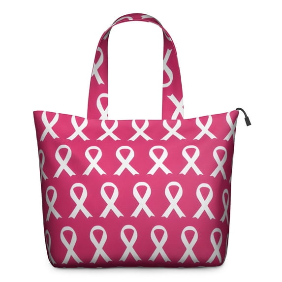 Pink Breast Cancer Travel Tote Bags for Women Carry On,Large Weekender Bags for Women Travel,Multi Functional Duffle Bag for Work,Shopping,Sports