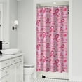 thumbnail image 1 of Pink Breast Cancer and Love Shower Curtain 36"x72" ,Bathroom Decorative Shower Curtains Set with 12 Hooks,Modern Waterproof Washable Shower Curtain, 1 of 6