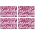 thumbnail image 1 of Pink Breast Cancer and Love Summer Placemats Table Placemats Set Of 4-Linen Kitchen Washable Placemats Table Mats 11.8"x17.7" Non-Slip Heat Resistant, 1 of 6