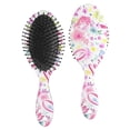 thumbnail image 1 of Pink Breast Cancer and Pioneer Flower Hair Brush,Girls Detangling Hair Brush,Glide Through Tangles with Ease for Wet & Dry Hair,8.8"X2.8", 1 of 7