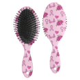 thumbnail image 1 of Pink Breast Cancer and Pioneer Flower Hair Brush,Girls Detangling Hair Brush,Glide Through Tangles with Ease for Wet & Dry Hair,8.8"X2.8", 1 of 7
