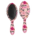 thumbnail image 1 of Pink Breast Cancer and Pioneer Flower Hair Brush,Girls Detangling Hair Brush,Glide Through Tangles with Ease for Wet & Dry Hair,8.8"X2.8", 1 of 7