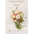 thumbnail image 1 of Pink Bride Bouquet - 15 Inch Wedding Blush Garden Artificial Flowers for Bride, 1 of 7