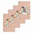 thumbnail image 1 of Pink Brown Cute Cat Kitchen Dish Towels for Drying Dishes Set of 4, Cartoon Funny Heater Cats Waffle Weave Microfiber Hand Tea Bathroom Towels Quick Dry & Absorbent Towel 15.7x23.6, 1 of 7