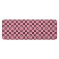 thumbnail image 1 of Pink Brown Heart Checkered Pattern Kitchen Rug Mat,Kitchen Runner Rugs Non Skid Washable,Decorative Kitchen Floor Mats for Kitchen,Sink,Laundry,17"x47.2", 1 of 7