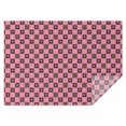 thumbnail image 1 of Pink Brown Heart Checkered Pattern Rectangle Tablecloth 60"x84",Waterproof Polyester Rectangle Table Cloth, Wipeable Spillproof Polyester Tablecloth for Dining, Camping, Indoor and Outdoor, 1 of 5