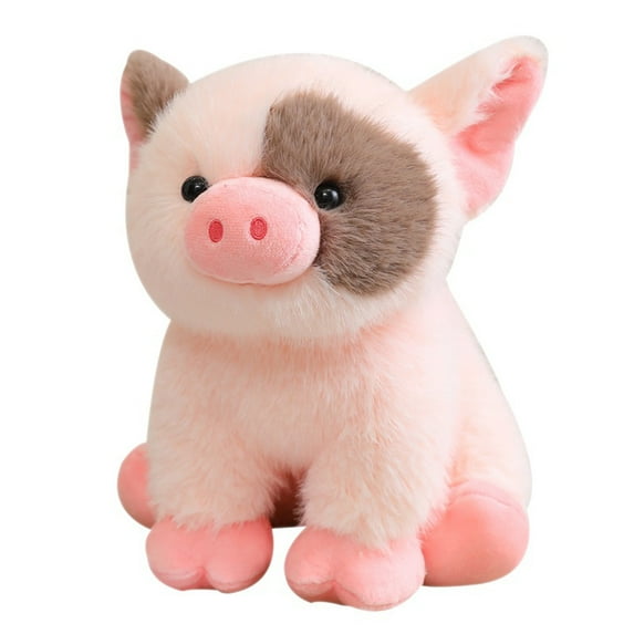 Pink and Brown Spotted Pig Plush toy, Soft Cuddly Stuffed Animal, Ideal Birthday Presents for Pals, Classmates and Graduation Celebrations, Companion for Kids and Comfort Seekers
