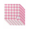 thumbnail image 1 of Pink Buffalo Check Cloth Napkins Set of 8 Reusable Dinner Napkins, Valentine's Day Modern Rustic Plaid Cocktail Napkin Washable Table Napkins for Wedding/Holiday Party/Baby Shower 20"x20", 1 of 7