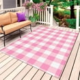 thumbnail image 1 of Pink Buffalo Check Outdoor Rug 3x5 Ft, Non Slip Washable Area Rug, Valentine's Day Modern Rustic Plaid Patio Rugs Carpet Runner, Large Floor Mat for Indoor/Outdoor Deck Porch Camping, 1 of 8