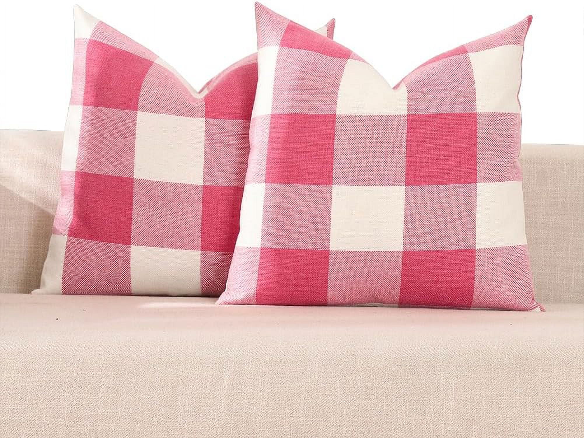 Pink buffalo check pillow hotsell