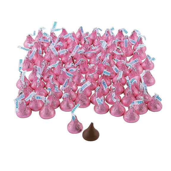 Pink Bulk Hershey Kisses (4Lb) - Edibles - 400 Pieces