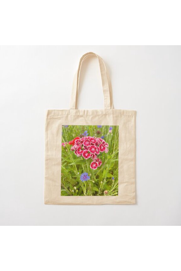 Pink Bundle Canvas Tote Bags, Reusable Shopping Bag
