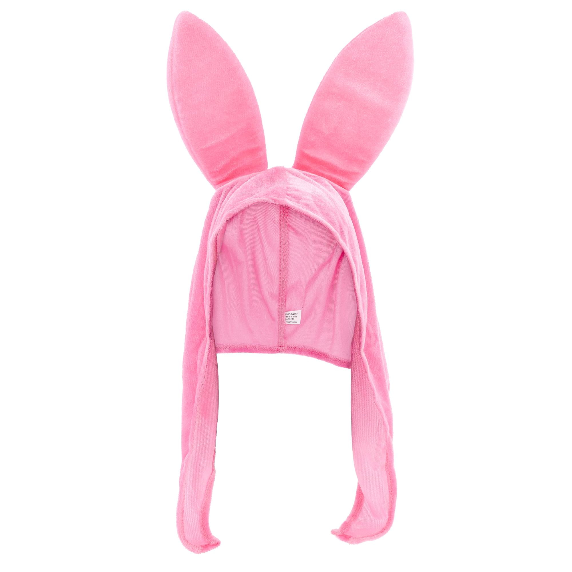 Pink Foam-Padded Bunny Costume Hat for Halloween