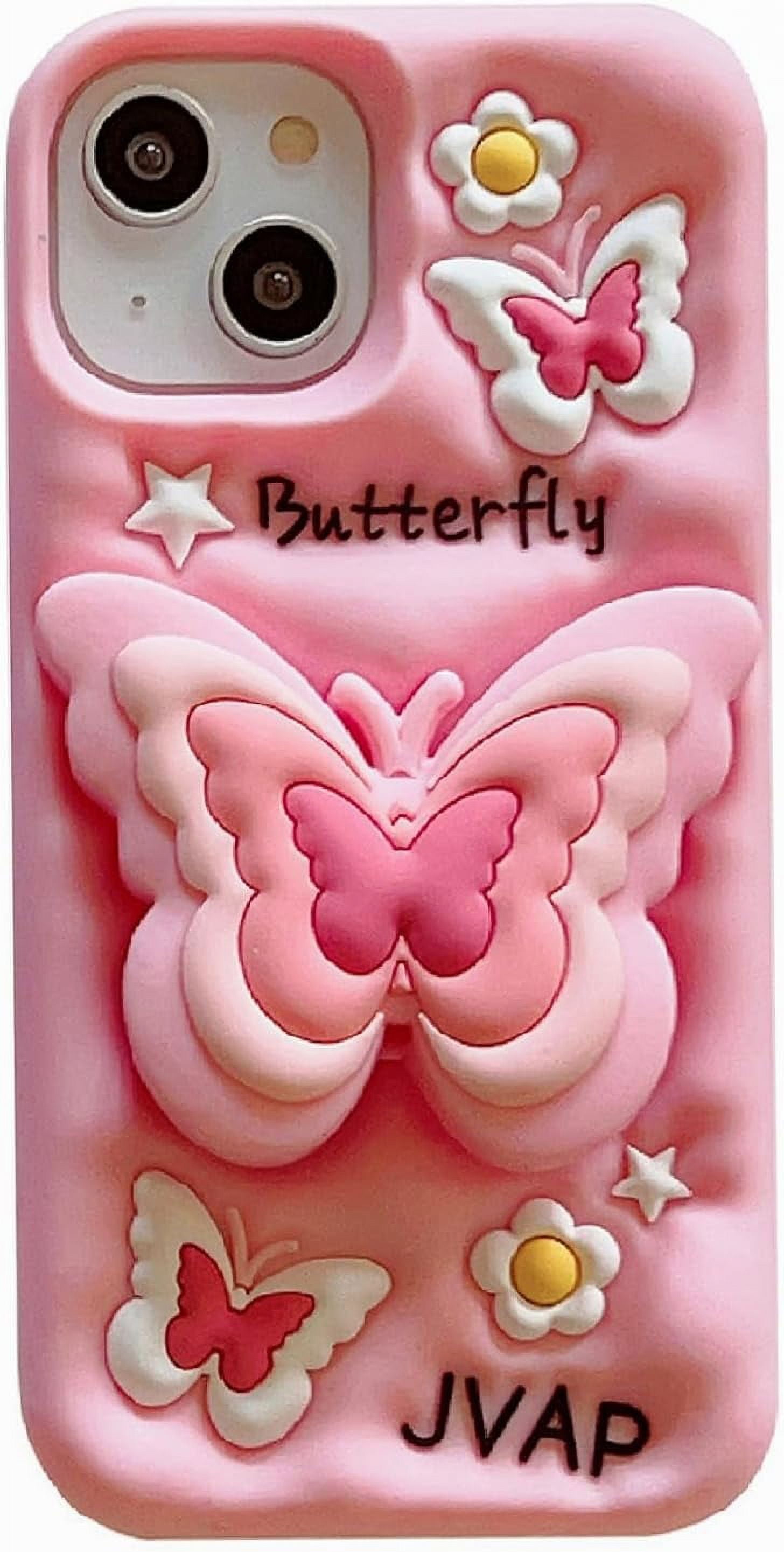 Pink Bunny Phone Case Compatible with iPhone 11, Cute 3D Korea
