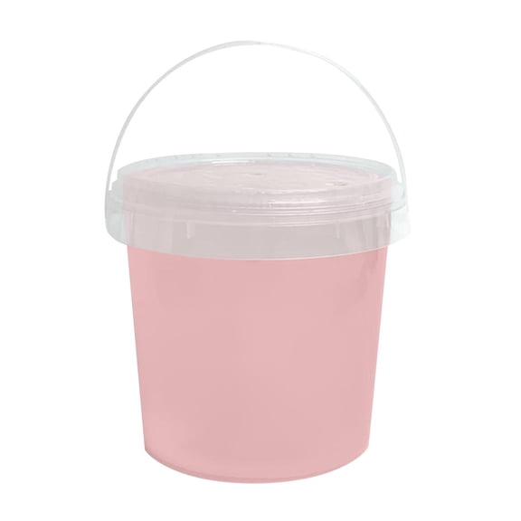 Pink Butter Modeling Material Bucket, Modeling Material Party Favors for Student, Easter Basket Filler, Relaxation Squeeze Toys, 2.5X2.5X3 Inch Non-Sticky Stretchable Pink Fake