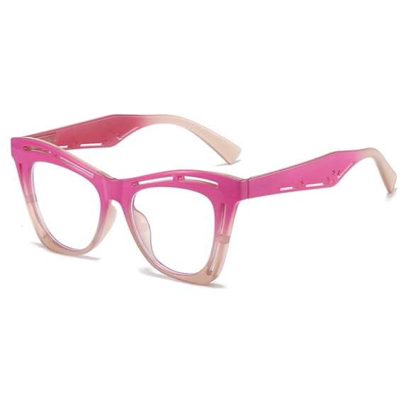 Pink Butterfly Anti-blue Light Reading Glasses 3.00 for Women Oversize Spring Hinge Readers +3.00