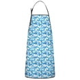 thumbnail image 1 of Pink Butterfly Geometric Pattern Apron-Garden Aprons for Women with Pockets-Cotton Linen Waterproof Kitchen Cooking Gardening Aprons Adjustable for Kitchen,Cooking,BBQ and Salon 33x27 Inch, 1 of 7