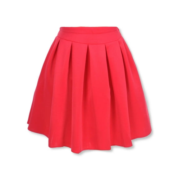 Pink Butterfly Girls' Pleated Scuba Skirt - fuchsia, 12 (Big Girls)