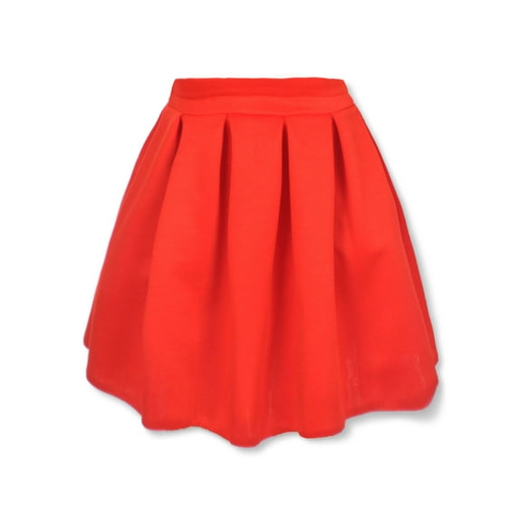 Pink Butterfly Girls' Pleated Scuba Skirt