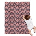 thumbnail image 1 of Pink Butterfly Pattern Blanket,Comfortable Soft Flannel Throw Blanket,All Season,Warm Lightweight Blankets for Sofa Bed Couch Living Room Chair,30"x40", 1 of 4