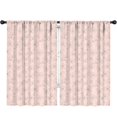 thumbnail image 1 of Pink Butterfly Pattern Insulated Teens Curtains Set Of 2, Bedroom Essentials, Toddler Room Decor 52"x84", 1 of 5