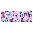 thumbnail image 1 of Pink Butterfly Pattern Kitchen Rug Mat,Kitchen Runner Rugs Non Skid Washable,Decorative Kitchen Floor Mats for Kitchen,Sink,Laundry,17"x47.2", 1 of 7