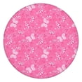thumbnail image 1 of Pink Butterfly Pattern Round Fitted Tablecloth with Elastic Edge,Dining Table Cover Waterproof,Outdoor Round Tablecloth for Camping,Dining,Indoor and Outdoor, 1 of 7