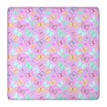 thumbnail image 1 of Pink Butterfly Pattern Square Fitted Tablecloth with Elastic Edge,Square Table Cover,Washable Elastic Table Cover for Home Kitchen Party Decor 36"x36", 1 of 6