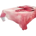 thumbnail image 1 of Pink Butterfly Rectangle Tablecloth Waterproof Polyester Table Clothative Stain Resistant & Wrinkle Resistant Washable Table Cover for Dining Table/Party/Camping 60x120 Inch Decor Gift, 1 of 7