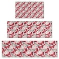 thumbnail image 1 of Pink Butterfly Red White Wing Pattern Kitchen Rugs Sets Of 3,Kitchen Runner Rugs Non Skid Washable,Decorative Kitchen Floor Mats for Kitchen,Sink,Laundry,17"x30"+ 17"x47" + 17"x59", 1 of 6