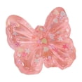 thumbnail image 1 of Pink Butterfly Squishy Relaxation Toy with Slow Rising Glitter Design, Single Piece, Translucent Pink, for Relaxation Relief, Squeeze Toy, 1 of 3