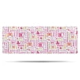 thumbnail image 1 of Pink Butterfly Word Pattern Bathroom Rugs Mat,Non Slip Microfiber Bathroom Rug,Rubber Backing,Soft Bathroom Mats for Bathroom Floor,Tub and Shower,47x17in(120x43cm), 1 of 5
