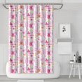 thumbnail image 1 of Pink Butterfly Word Pattern Shower Curtain 72"x72" ,Bathroom Decorative Shower Curtains Set with 12 Hooks,Modern Waterproof Washable Shower Curtain, 1 of 6