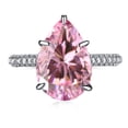thumbnail image 1 of Pink CZ Teardrop Statement Ring, 1 of 9