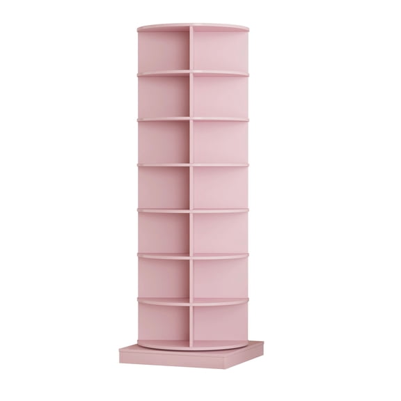 Pink Cabinet for Decoration / Rotating Function / Large Storage Space