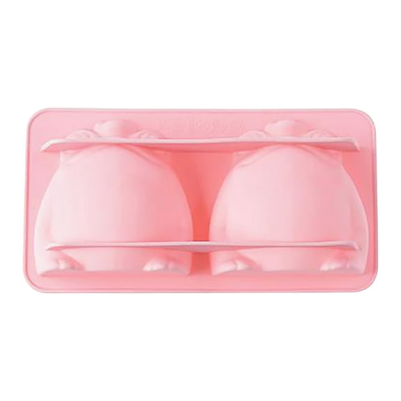 Pink Cake Mold Silicone Easter Diy Frog 3D Animal For Chocolate Baking 19.8X11X4.2Cm Pink
