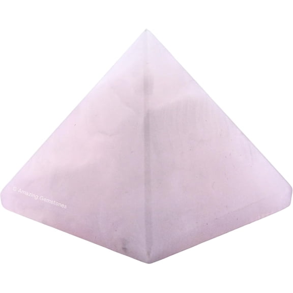 Pink Calcite Pyramid Crystal Healing Stones - 2" Inch