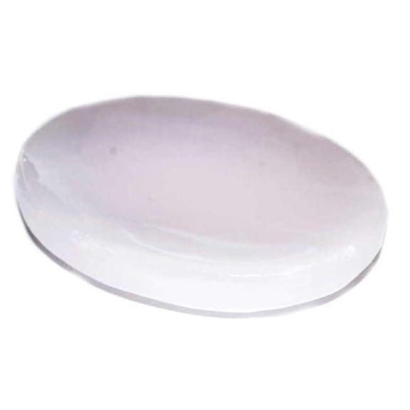 Pink Calcite Worry Stone - 2 x 1.5 in. - Calming Heart Chakra Crystal