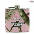 thumbnail image 1 of Pink Camo Fabric Wrapped Stainless Steel Flask ~ New ~ Free Shipping, 1 of 2