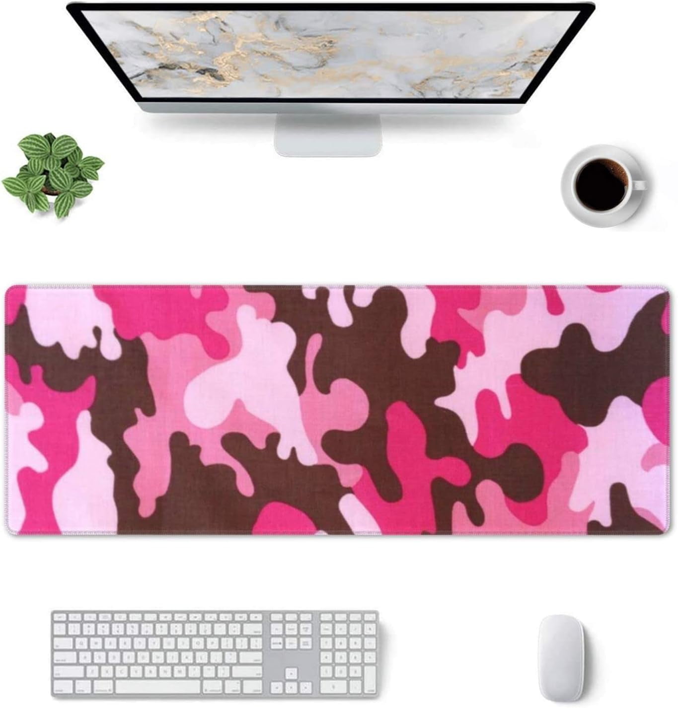 Large Gaming Mouse Pad, XL Mousepad Design With Camouflage, Extended Keyboard Mats For Desk - View #2