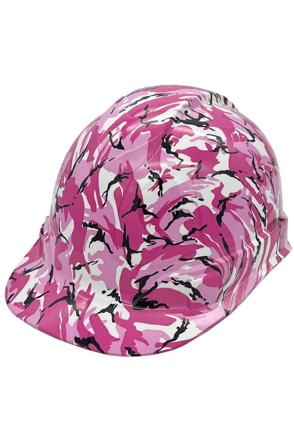 Pink Camo Hydro Dipped Hard Hats Cap Style